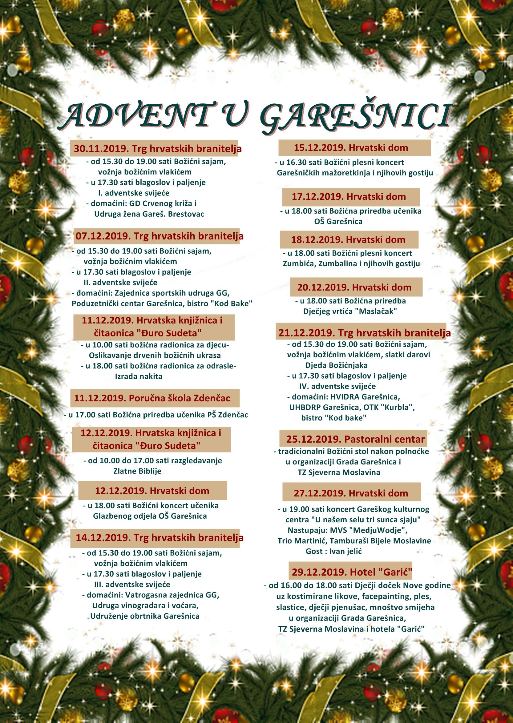 Advent u Garešnici