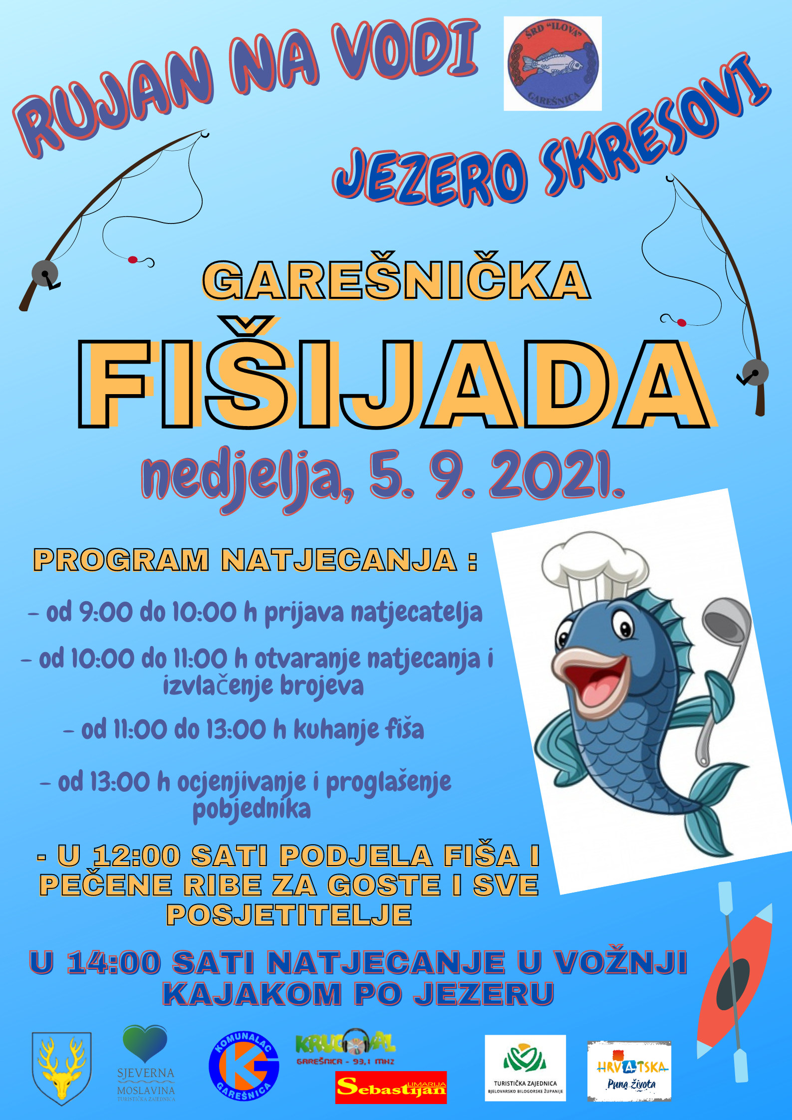 Rujan na vodi i garešnička fišijada